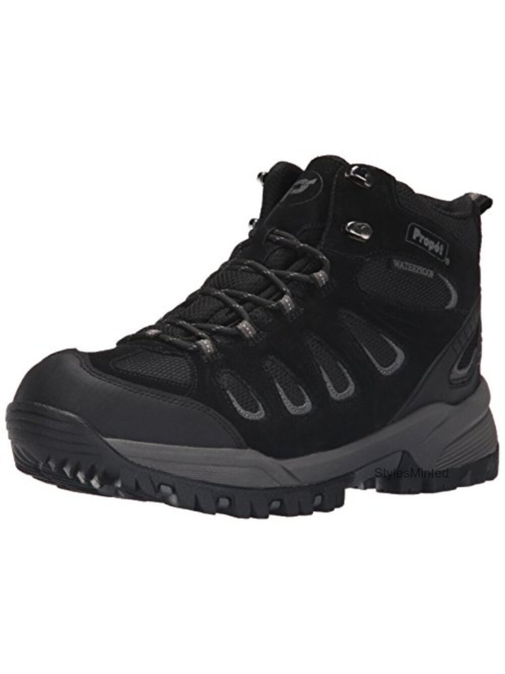 Men's Suede Ankle Hiking Boots X-Wide Width Closed Toe